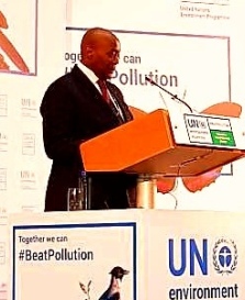 Le Ministre de la Forêt, de la Mer et de l’Environnement à la 3ème session de l’Assemblée des Nations Unies sur l’Environnement...